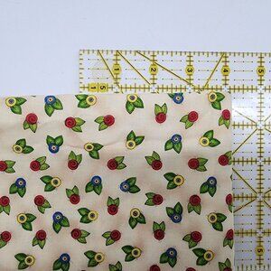 Quilting Craft Fabric Floral Sentimental Patchwork 3807 22"x18"